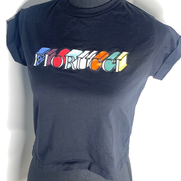 Fiorucci 3D Logo Crop Tee Size XL - Picture 2 of 6